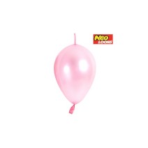 꼬리풍선 15cm 펄 라이트핑크 (100개)