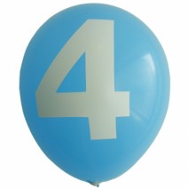 30cm 숫자풍선 ( 4 )