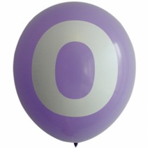 30cm 숫자풍선 ( 0 )
