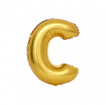 알파벳 은박풍선 (소) 골드 - C