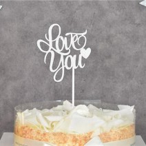 케익데코픽 Love You 실버