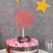 케익데코픽 Lovr You 레드