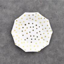 파티접시18Cm 골드스타 10입